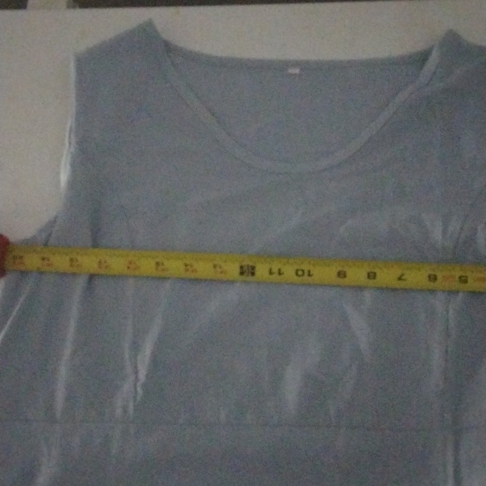 Summer Breeze Light Blue Maxi Dress – Flowy, Elegant, 100% Cotton, Size XL - Picture 6 of 7